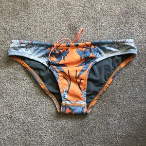 Jolyn Orange and Blue Floral Bottoms DISCONTINUED PATTERN